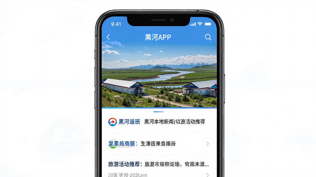 �ҵĺں�APP����Ѷҳ�棬��Ļչʾ�ںӱ������ź����λ�Ƽ�������Ϊһ���ж��߾����ĺ���ͼ���·������ֱ����б�����Ʒ�����£�����������ɫ�����ֻ�����ϸ�������������������޶���Ԫ�ء�
