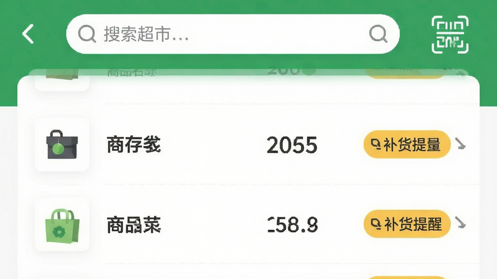 ����ͼ���ǻ۳���app�Ŀ��������棬��ɫ��ɫ����ҳ���б���ʾ��Ʒ���ơ���������Ͳ������ѱ�ǩ����������������ɨ��ͼ�꣬����ƽ�ִ���ϸ�����������ʸɾ��޶���Ԫ��