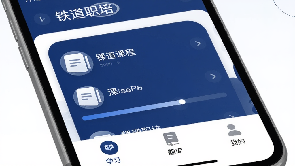 ͼƬչʾ������ְ�ࡱApp���ֻ��ϵ������棬�����������Ͱ�ɫΪ��ɫ����������ʾ������ְ�ࡱ�������в��ǿγ��б��ͽ��������ײ��С�ѧϰ��������⡱�����ҵġ�����ѡ������������ִ���ͼ��Բ�󣬻��ʸɾ��޶���Ԫ�ء�
