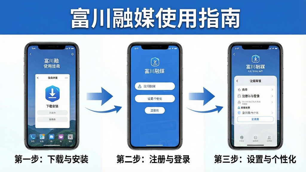 ���壺һ�Ź���ʹ�á�������ý��APP��ͼ�Ľ̳̳�ͼ�����֣����������ŷ�ʽչʾ��ÿ�������ֻ���ͼ�����ֱ�ע�ڽ�ͼ�·����Ű棺�������м�ͷָ������񣺼���ѧ���ϸ�ڣ������б��⡰������ýʹ��ָ�ϡ������ʣ��ɾ����޶���Ԫ�ء����֣���������һ���������밲װ�������ڶ�����ע�����¼����������������������Ի�����