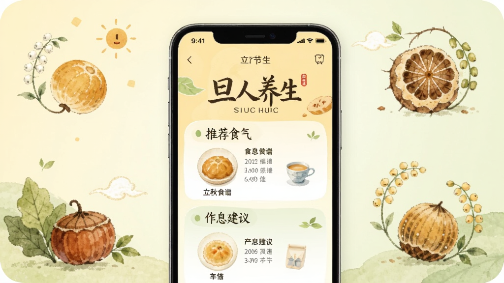 ��������App��������ҳ�棬�ֻ���Ļ��ʾ��������Ƽ�ʳ�׺���Ϣ���飬��Χ�н����廭Ԫ�أ�����ɫ��ǳ��ɫ���䣬���������Ȼ�����ʸɾ��޶���Ԫ��