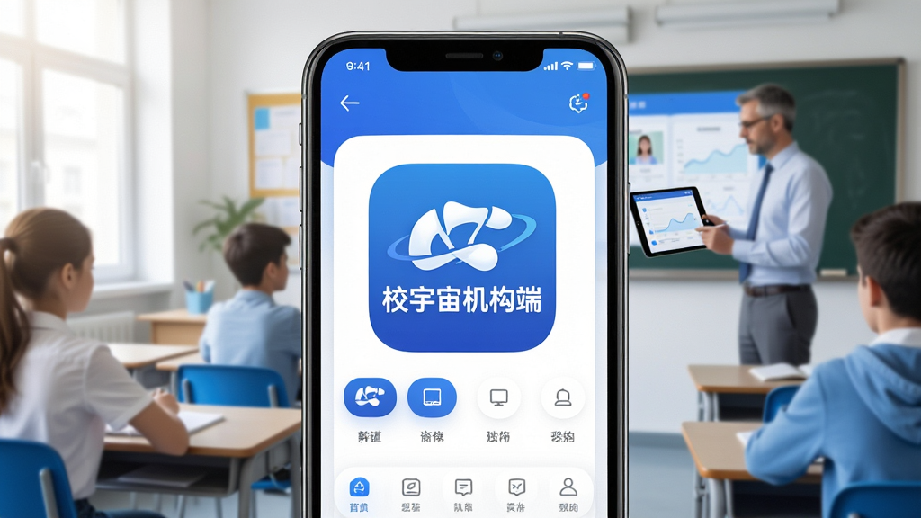 һ��չʾ�ֻ�Ӧ�ý����ͼƬ�����������ǡ�У��������ˡ�������ͼ��������棬�����������Ľ��ҳ���������ʦ����ƽ����Թ����γ̣����������ִ�������������ɫ������ɫ�Ͱ�ɫΪ����ϸ�ڸɾ������ʸ��壬�޶���Ԫ��