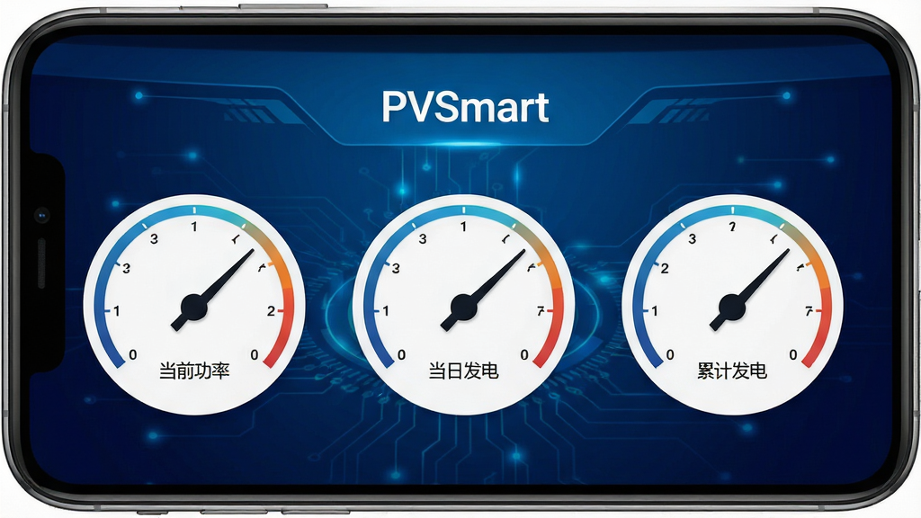 PVSmart ʵʱ���ݼ�ؽ��棬�ֻ���Ļ��ʾ