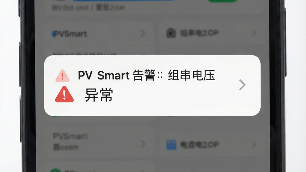 PVSmart ���ܸ澯���͹���չʾ���ֻ���Ļ����֪ͨ��Ƭ����Ƭ��д��