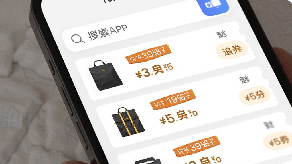 ׷ȯAPP�������棬�ֻ���Ļ�Ϸ����������·���ʾ�����Ż�ȯ���������ÿ�����������ƷСͼ���Żݽ���ǩ������Ϊ��ɫ�����ɾ���ˬ������������������Ԫ��
