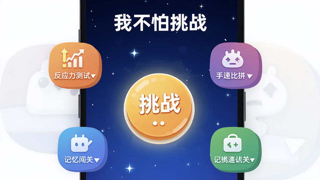 �ֻ���Ļ����չʾһ����Ϊ�Ҳ�����ս��APP�����棬����������һ���������ս��ť����Χ�����ŷ�Ӧ�����ԡ����ٱ�ƴ�����䴳�صȲ�ɫͼ�꣬����������ɫ�����ǿգ����涥����ʾ�Ҳ�����ս���ֱ��⣬�������ִ���ƽ��ϸ��Բ�󣬻��ʸɾ����޶���Ԫ��
