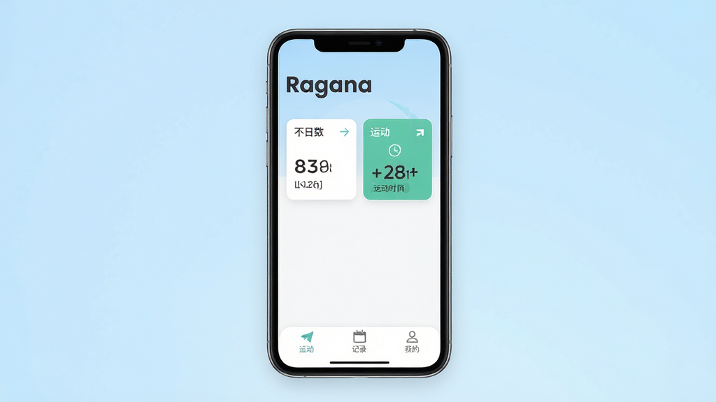 һ��չʾRaganaӦ���������ͼƬ�������������ֻ���Ļ����Ļ����ʾRaganaӦ�õ���ҳ��ҳ�涥����