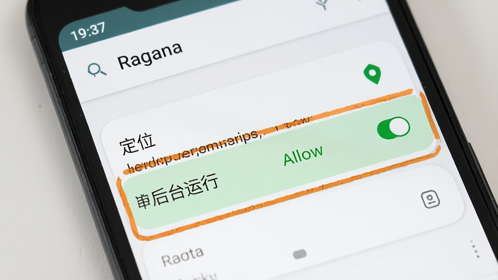 һ��չʾRaganaȨ�����ò����ͼƬ���������ֻ���Ļ��ʾӦ��Ȩ�޹���ҳ�棬
