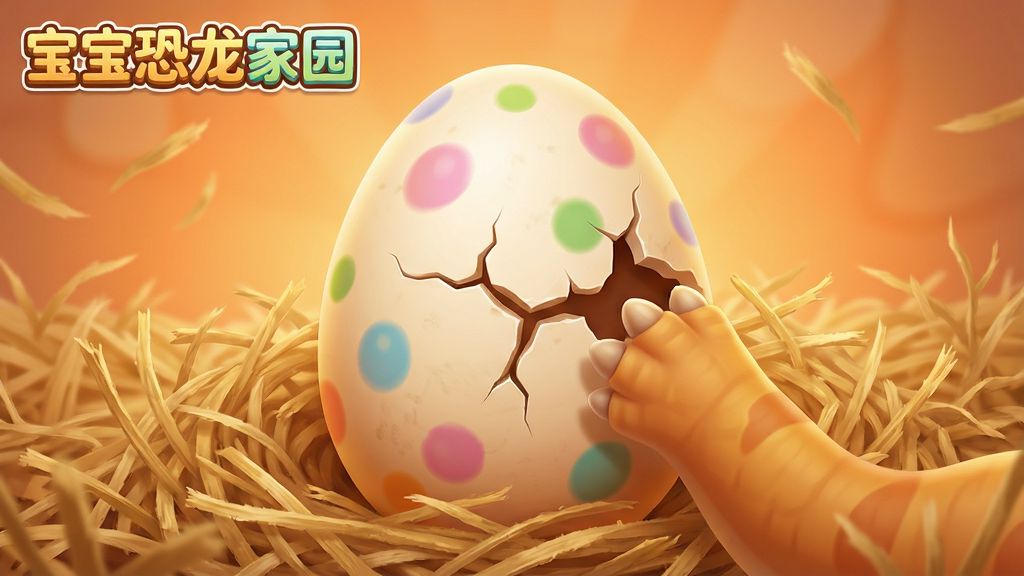 ����������԰�����������棬����������һ�Ŵ��в�ɫ�ߵ�Ŀ�����������ů�ĳ�Ѩ�У��Ա���һֻС����צ�����������û����ǣ���������͵ĳ�ɫ��â��ɢ��ĸɲݣ������ϵ�ռ�ݻ������ģ����Ϊ��ͯ��ͨ3D��Ⱦ��ϸ�ڰ��������ϵ����ơ��ɲݵ��ʸС����ߵĽ��䣬���ʸɾ��������޶���Ԫ�أ������д��С�����������԰�����ֱ���
