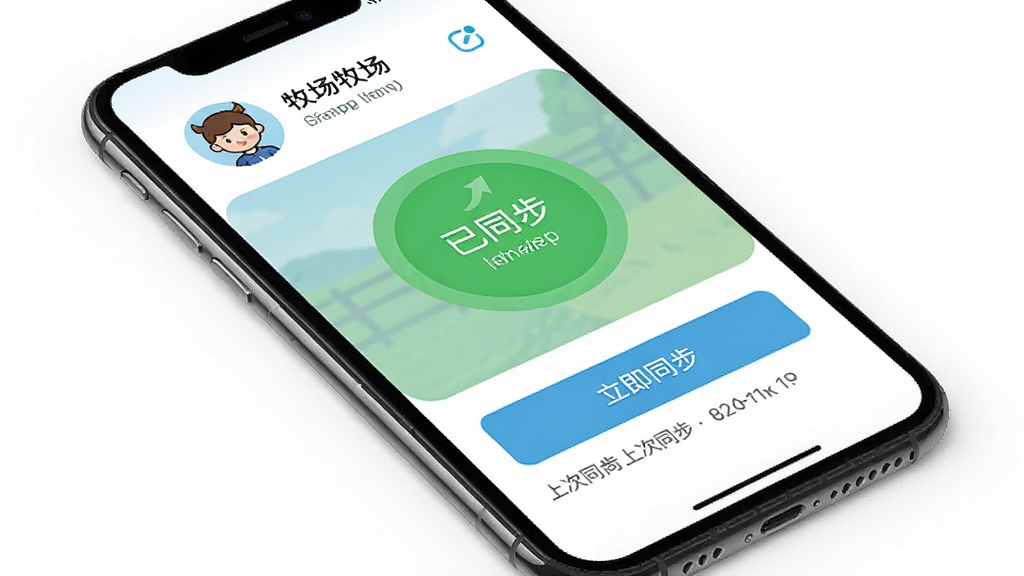 һ��ͨApp������ͬ�����ý��棬�ֻ���Ļ��ʾͬ��״̬Ϊ����ͬ�������·��С�����ͬ������ť���ϴ�ͬ��ʱ�䣬���涥�����˺�ͷ����������ƣ���ɫΪ��ɫ��ǳ��ɫ�������ʵ�ã������������޶���Ԫ��