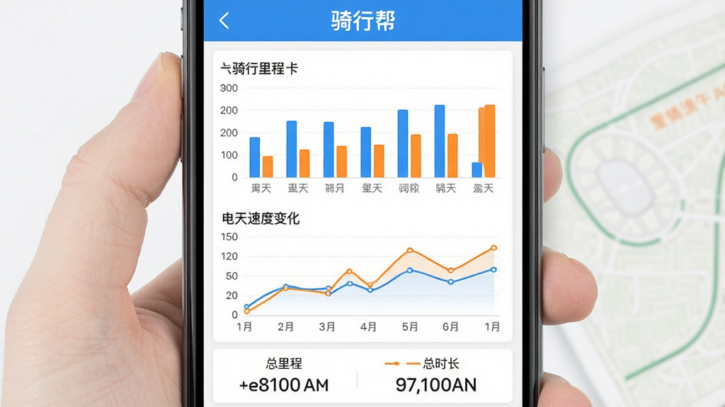 һ��չʾ���а�APP����ͳ��ҳ����ֻ���ͼ���ֻ���Ļ����ʾ��״ͼ������ͼ��ͼ��չʾ��������������̺��ٶȱ仯����Ļ�Ϸ��С����а���ֱ�ʶ���·�������̺���ʱ�����֣�����Ϊ��ɫ��ͼ����ɫ����ɫ�ͳ�ɫΪ����������ִ������ʸɾ��޶���Ԫ��