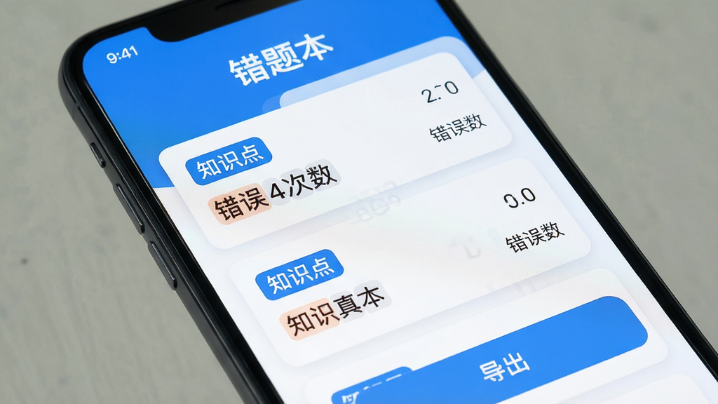 һ���ֻ���Ļ��д��չʾ���߿����⡱App�Ĵ��Ȿ���棬�������⡰���Ȿ�����·��Ǵ����б���Ƭ��ÿ�ſ�Ƭ��ע֪ʶ���ǩ�ʹ���������ײ��С���������ť�����岼��������������ɫ���ִ���ƽ��񣬻��ʸɾ�