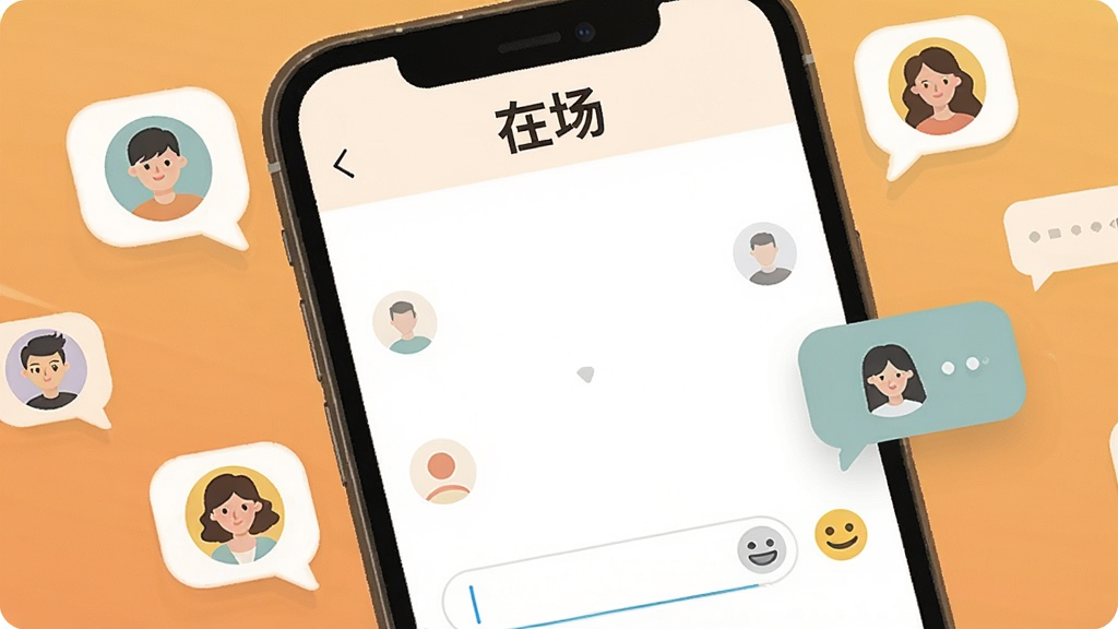 һ���ֻ���Ļ��д�����������ǡ��ڳ���APP��������棬��������ܰ��ůɫ����������Ƽ���ִ��������С��ڳ������ֱ�ʶ���ײ��������ͱ���ͼ�꣬��Χ�����ż���������ͬ�û���ͷ�����ݣ�����ƽ�������ʸɾ��������޶���Ԫ��