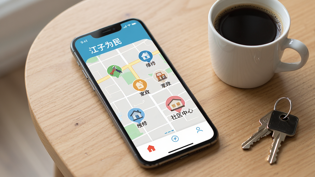 һ��AI���ɵ�ͼƬ������չʾһ���ֻ���Ļ����Ļ���ǡ�����Ϊ��App�����������ͼ���棬��ͼ�ϱ����ά�ޡ��������������ĵ�ͼ�꣬�ֻ��Ա߷���һ�����Ⱥ�һ��Կ�ף�������ľ�����棬����ִ���Լ�����ʸɾ���ϸ���������޶���Ԫ��