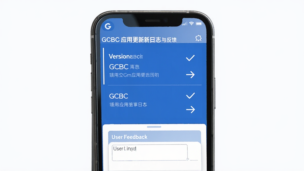 GCBC Ӧ�ø�����־�뷴�����棬����չʾ�ֻ���Ļ����Ļ���� GCBC �İ汾����˵���б����û���������򣬽�����ɫ����ɫ�Ͱ�ɫΪ�����Ű��������жԹ��ͼ�ͷͼ�꣬����Ϊ��ɫ����������񣬻��ʸɾ����޶���Ԫ��
