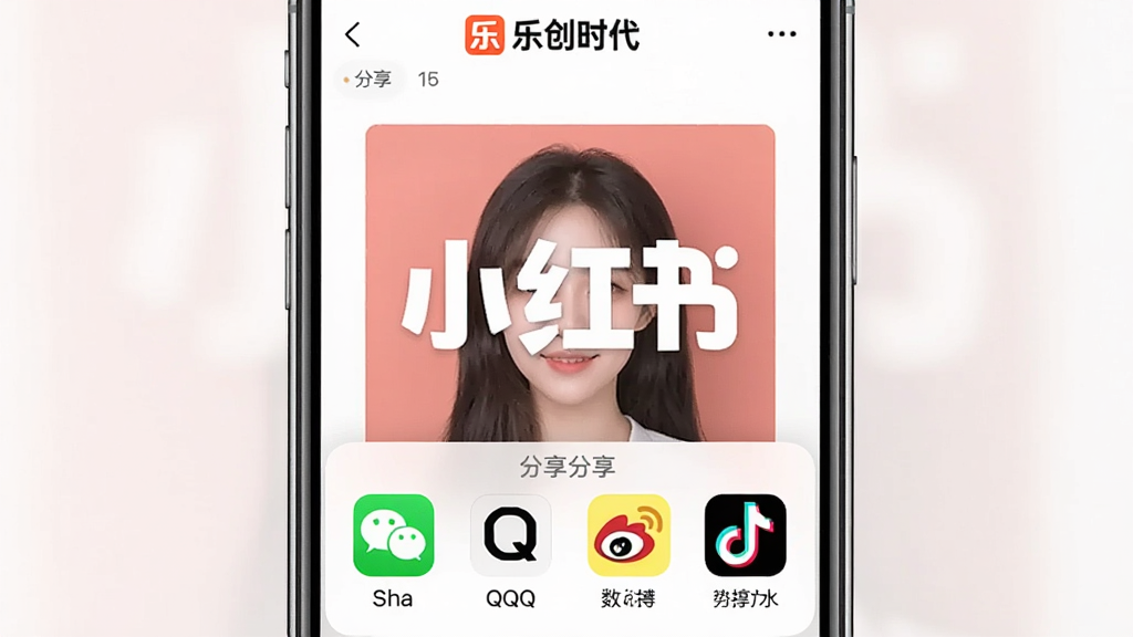 һ��չʾ�ִ�ʱ��App�������������ͼƬ���ֻ���Ļ��ʾһ����ɵ�С���������ͼ���ײ����������˵����˵��а���΢�š�QQ��΢����������ͼ�꣬��Ļ�����С��ִ�ʱ�������ֱ�ʶ�����������ˬ����ɫ��ͣ����ʸɾ��޶���Ԫ��