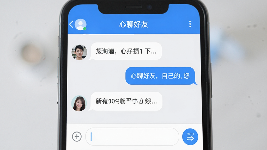 ����App����Ի��������д����������չʾ�ֻ����촰�ڣ���������Ǻ�����Ϣ���Ҳ����Լ����͵���Ϣ��������ʾ�����ǳơ����ĺ��ѡ����ײ��������ͷ��Ͱ�ť������������ɫ��������ˬ������Լ�ִ������ʸɾ����޶���Ԫ��
