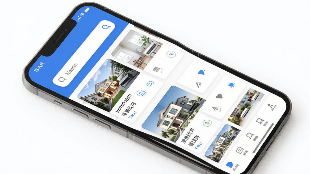 �ٲ��ҷ� �ֻ�Ӧ�ý���չʾ ����Ϊһ�������ֻ� ��Ļ����ʾ�ż����ⷿApp��ҳ ��������ͷ�Դ��Ƭ�б� �������� �ִ���ƽ����� ������ɫ ���ʸɾ� �޶���Ԫ��