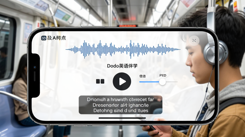 AI��ͼ������չʾ��DodoӢ���ѧ�����������Ž��棬�ֻ��������ã���Ļ�Ϸ���ʾ��Ƶ����ͼ���м��ǲ��ſ��ư�ť�ͱ��ٵ��ڻ��飬�·���ʾ��Ӣ˫����Ļ�������ǵ������᳡�������˴��Ŷ������ֻ�������ִ�����������������޶���Ԫ��