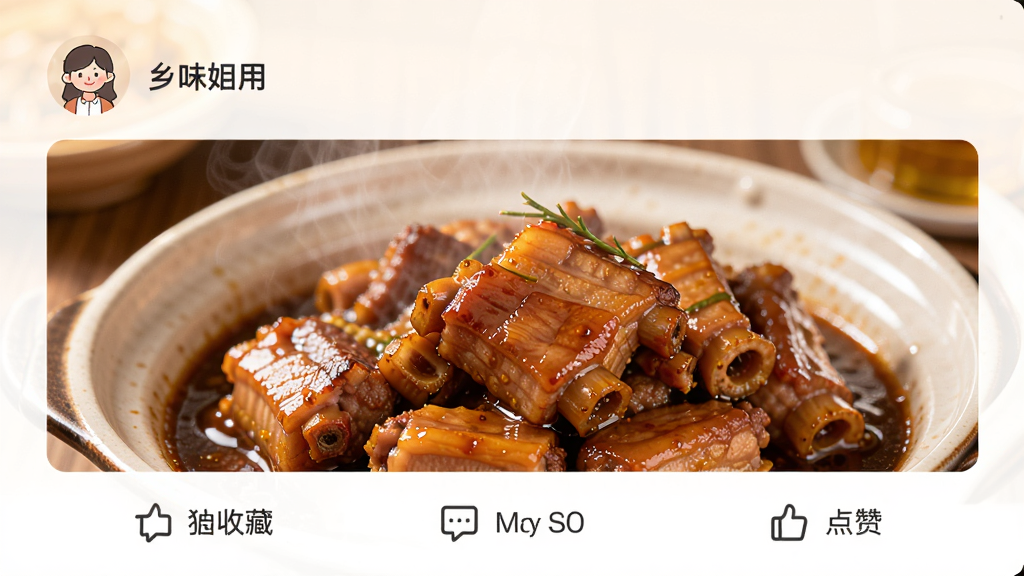 ����ζӦ�õ���ʳ����ҳ�棬�û�ͷ����ǳ�չʾ����ͼ�Ǹճ������Ǵ��Ź���Ƭ���·���