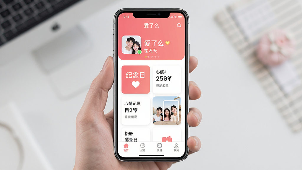 һ��չʾ������ô��App���Ľ�����ֻ�����ͼ�������������ֻ���Ļ����Ļ����ʾ������ô������ҳ����ҳ���ּ�࣬�����������˵�ͷ�����һ����������м��Ǽ������ܿ�Ƭ�����������ա������¼����ᣬ�ײ��ǵ�����������ɫ����ů��ɫ�Ͱ�ɫΪ���������ܰ�ִ������ʸɾ��޶���Ԫ�أ����������ɱ档