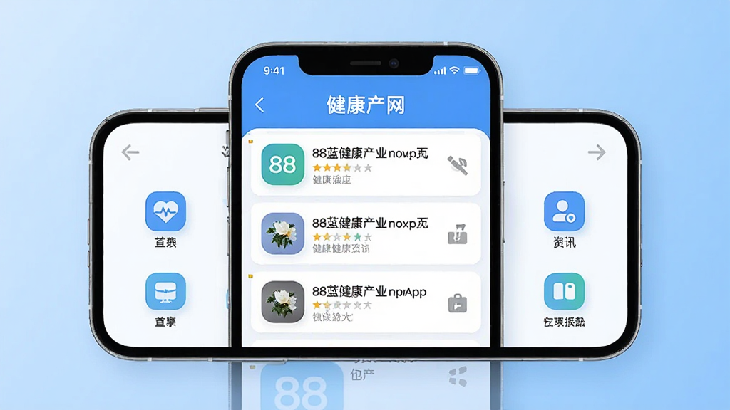 һ��չʾ88��������ҵ��App��ҳ�����ͼƬ�������������ֻ���Ļ����Ļ����ʾ������ҵ��Ѷ�б��͹���ͼ�꣬�����Ǹɾ���ǳ��ɫ���䣬����ִ���ƽ��ϸ��Բ�󣬻��ʸɾ��������޶���Ԫ��