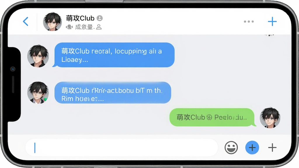 �ȹ�Club�������չʾ���ֻ���Ļ��ʾȺ�ĶԻ���������û�ͷ���������Ϣ���Ҳ����Լ��Ļظ���������ʾȺ���ƺͳ�Ա�����ײ�������б���ͼӺ�ͼ�꣬��������죬���ʸɾ��޶���Ԫ�ء�
