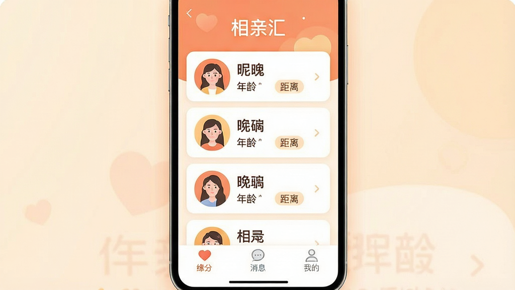 һ���ֻ�Ӧ�ý���չʾͼ�����������ǡ����׻㡱APP����ҳ�棬����Ϊ��͵�ůɫ�����������ֻ���Ļ����Ļ����ʾͬ�������û���Ƭ�б�����Ƭ����ͷ���ǳơ����䡢�����ǩ���ײ��С�Ե�֡�����Ϣ�����ҵġ�����������ť�������������Ű����룬�����ܰ�ִ���ƽ����ϸ��Բ�󣬻��ʸɾ��޶���Ԫ�أ�ͼƬ�����������ɼ������׻㡱��