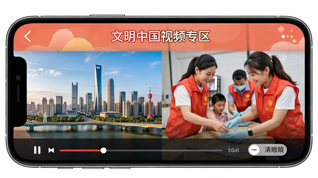 �����й� App ��Ƶר�����棬�ֻ�������ʾ���ڲ��ŵĹ����Ƭ���������г��з���־Ը�߷��񳡾����ײ��в��Ž��������������л���ť�������������й���Ƶר��������������������ʸɾ����޶���Ԫ��