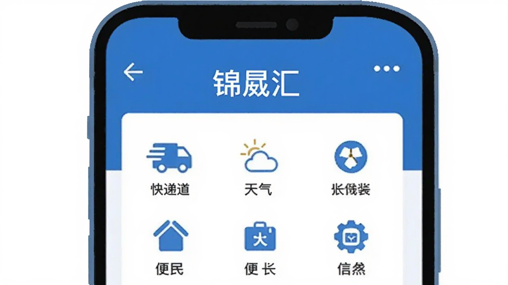 һ�ű�ƽ����ƵĲ廭������չʾһ���ֻ����棬����������һ����Ϊ�����ɻ㡱�ļ����壬��������������ſ�ݡ������������ͼ�꣬������࣬ɫ������ɫ�Ͱ�ɫΪ��������ִ������ʸɾ����޶���Ԫ�أ�ͼƬ����������֡����ɻ㡱��