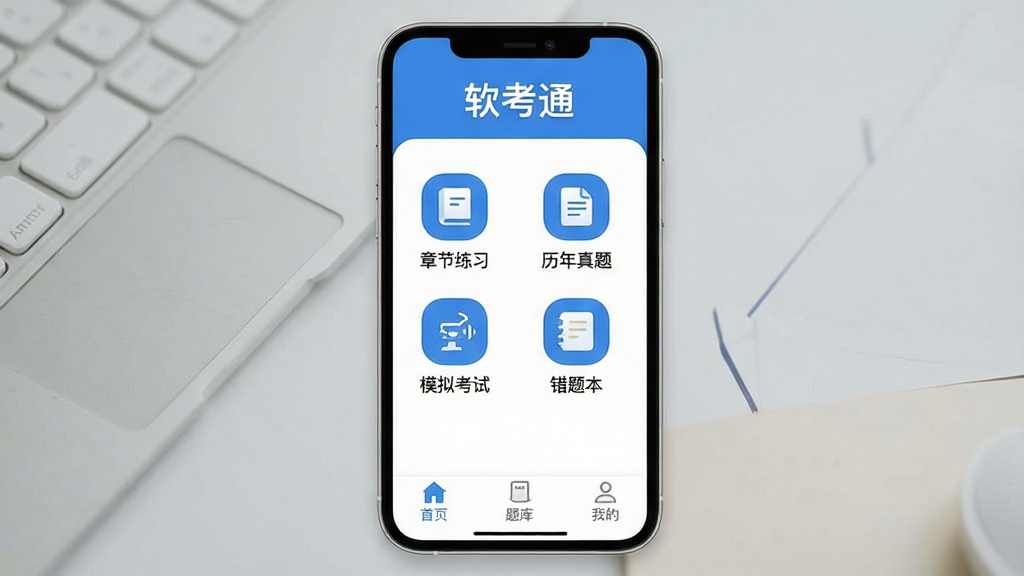 һ���ֻ���Ļչʾ����ͨApp�������ͼƬ�����������Ǽ�������ɫ�����棬������ʾ������ͨ�������֣��м������š��½���ϰ�����������⡱��ģ�⿼�ԡ������Ȿ���ĸ��������ͼ�꣬�ײ��ǡ���ҳ������⡱���ҵġ�����������ǩ�����岼�ָɾ���ˬ������ִ���ƽ��ϸ��Բ�󣬻��������޶���Ԫ��