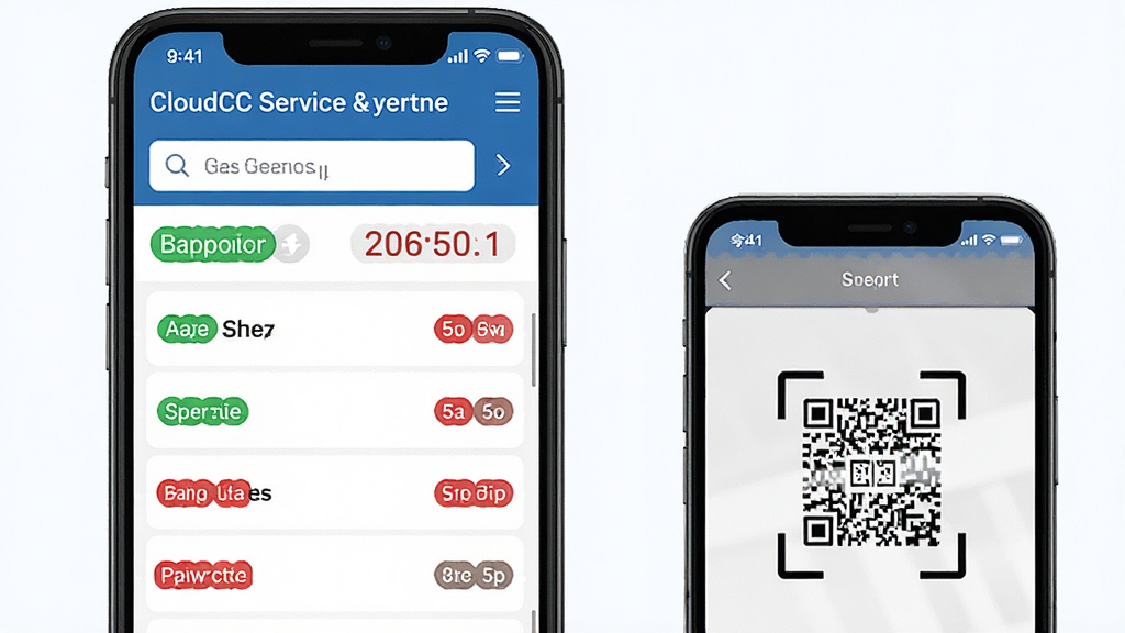 һ��չʾCloudCC Service��������ѯ���ܵ�ͼƬ���������ֻ���Ļ��ʾ�����б���ɨ����棬����Ϊ���½ṹ�Ϸ����������·��ǿ��������ǩ���Ű����룬���Ϊ�Ƽ��б�ƽ�磬ϸ�ڰ�����ɫ�������ʶ����ɫȱ����ʶ��������������ƣ����ʸ���ɾ��޶���Ԫ��