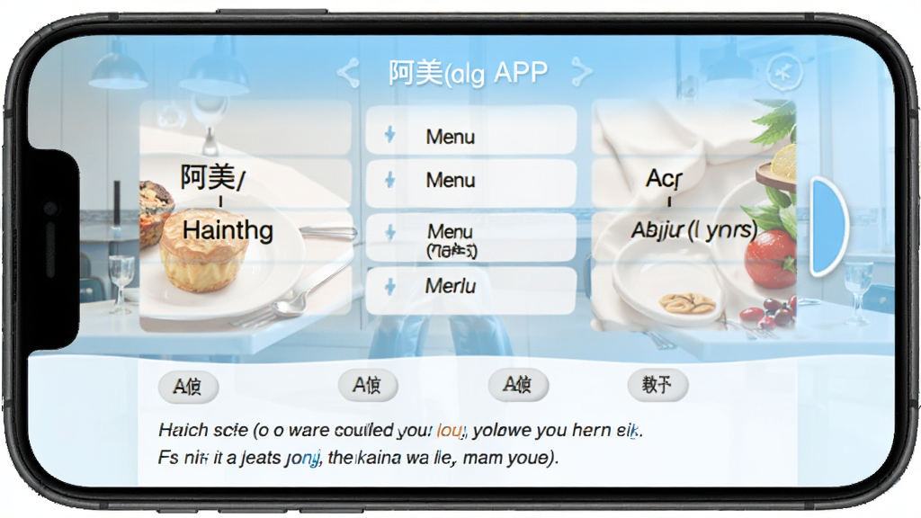 ����Ӣ��APP���ʿ�Ƭ���棬�ֻ���Ļ��ʾһ�����������䵥�ʲ˵����·�����������䣬������ǳ���Ͱ�ɫΪ�����Ű���ˬ�����ʸɾ�