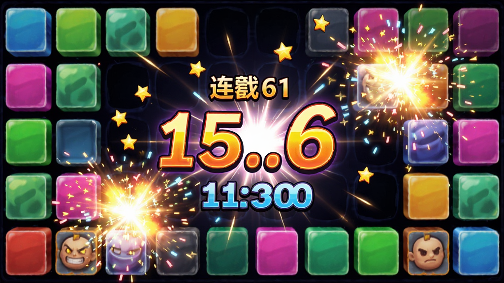 ��������6 ��Ϸ������Чչʾ�������д�����ɫ����ͬʱ��������ը�����Ǻ͹������Ч������Ļ������ʾ�������ֺͷ���Ʈ�֣������񶯸��ſᣬɫ�ʱ��Ͷȸߣ�������ɫ������Ч������ϸ�������