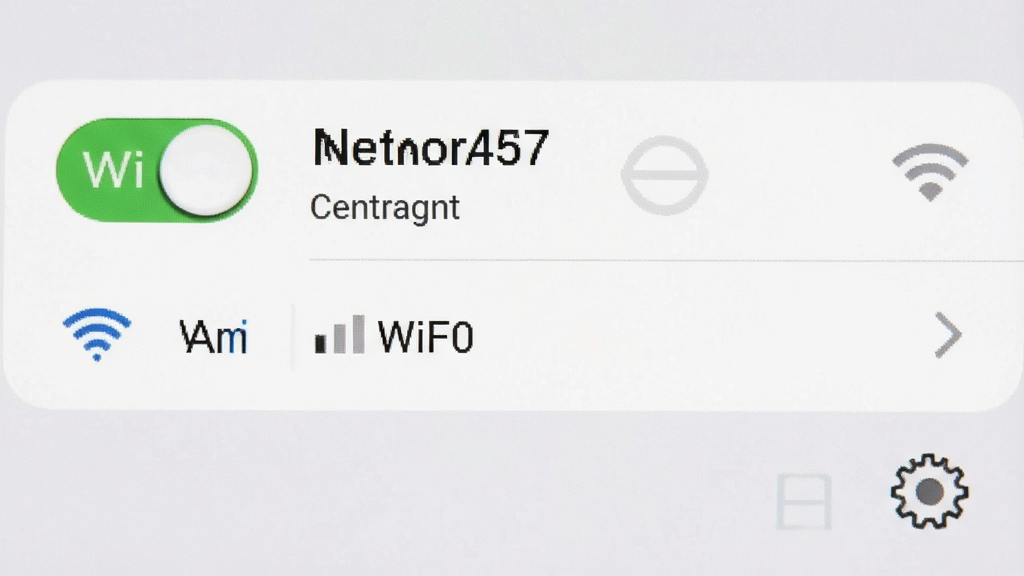 һ��չʾ�ֻ�WiFi���ý����ͼƬ������Ϊ�ֻ���Ļ��ͼ�����Ļ����ʾWiFi���غ������ӵ��������ƣ��������������Ϊϵͳ������ϸ�ڰ����ź�ǿ��ͼ������ó��֣����ʸɾ��޶���Ԫ��