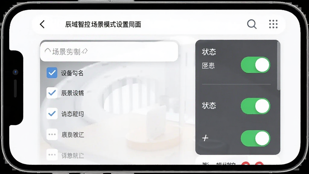 �����ǿ� ����ģʽ���ý��棬����Ϊ�ֻ���Ļչʾ�����༭ҳ�棬���ְ����豸��ѡ�б���״̬���أ��Ű���������������ã�ϸ���г�����������򣬻��ʸɾ��޶���Ԫ��