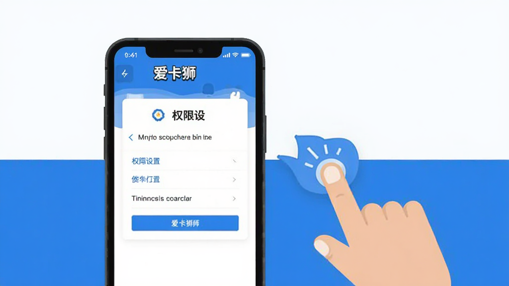 ����ʨʹ�ý̳�ʾ��ͼ��������һ���ֻ���ʾ����ʨApp��Ȩ������ҳ�棬�Ա�����ָ�����Ļ��ʾ�⣬������࣬����ƽ����������ɫ�������������޶���Ԫ��