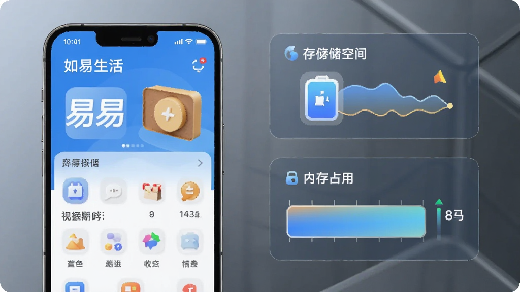 ��������App��������չʾ���ֻ���Ļ��ʾӦ�ý��棬�Ա��д洢�ռ���ڴ�ռ�õ�ʾ��ͼ�����Ƽ��У����ʸɾ�