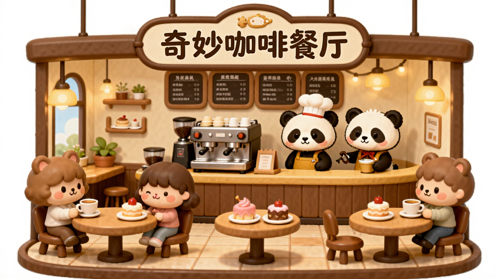 һ����ܰ�ɰ��Ŀ�ͨ��񿧷Ȳ���ȫ���廭�����������ǡ�����Ȳ��������ƣ������ڰڷ��ż���Բ�����п�ͨ����˿��ںȿ��ȳ���㣬��̨����һֻ���ų�ʦñ��С��è�ڲ������Ȼ���ǽ�Ϲ��Ų˵��ڰ壬����ɫ��Ϊů��ɫ�Ϳ���ɫ�����Q�ȣ�ϸ�ڷḻ�����ʸɾ��������޶���Ԫ�ء�