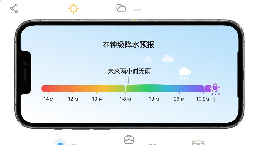 һ���ֻ�App����չʾ�������������ķ��Ӽ���ˮԤ�����ܣ���Ļ������һ����ɫʱ���ᣬ��ע�š�δ����Сʱ���ꡱ�;���ʱ��㣬�����ǵ���ɫ���䣬�������ִ����������������ʸɾ��޶���Ԫ��