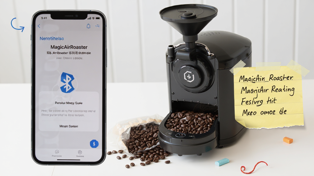 һ��չʾMagicAirRoaster�ƶ���ʹ�ù��Ե�ͼƬ���������ֻ���Ļ��ʾ��������������Ȩ�����ý��棬�Ա��к決�������ȶ���ע�������ǩ���������������ʵ�ý̸̳У�ϸ����ȷ�����ʸɾ��޶���Ԫ��