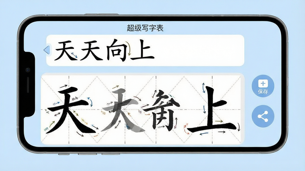 һ���ֻ�Ӧ�ù���չʾͼ����������ʾ������д�ֱ������Զ����������棬��Ļ�ϰ벿������������������ˡ��������ϡ��ĸ��֣��°벿���Զ������˶�Ӧ�����ָ�����Ԥ����ÿ���ֶ��бʻ�˳���ע�������Ҳ��б���ͷ�����ť������Ϊ���ǳ��ɫ�����岼������ֱ�ۣ����ʸɾ��޶���Ԫ��