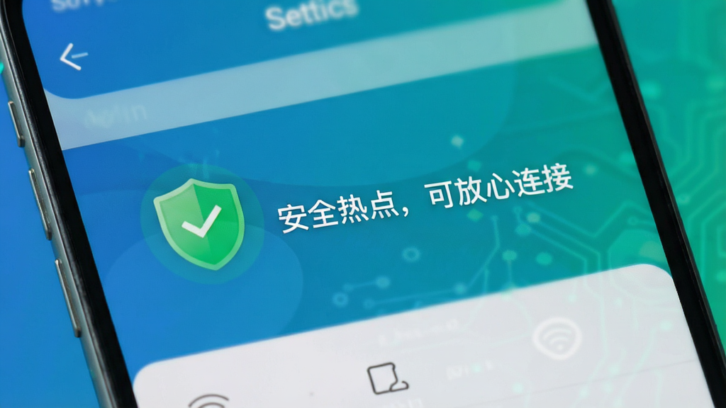 WiFi����Կ�ⰲȫ�����棬��ʾһ����ɫ����ͼ�꣬�Ա����֡���ȫ�ȵ㣬�ɷ������ӡ����������ֻ�����ҳ�棬�����Ƽ��У�����ɫ��������ɾ��޶���Ԫ��