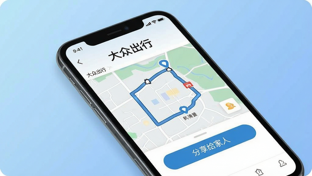 һ��չ�֡����ڳ��С�APP��ȫ���ܵ��ֻ�����ͼ���������ֻ���Ļ����Ļ����ʾ�г̷���ҳ�棬������ͼ�켣�͡����������ˡ���ť��ҳ�涥���С����ڳ��С����֡�����Ϊ�ֻ�����չʾ������Ϊ��͵���ɫ���䡣����లȫ��ϸ�����������ʸɾ����޶���Ԫ�ء�
