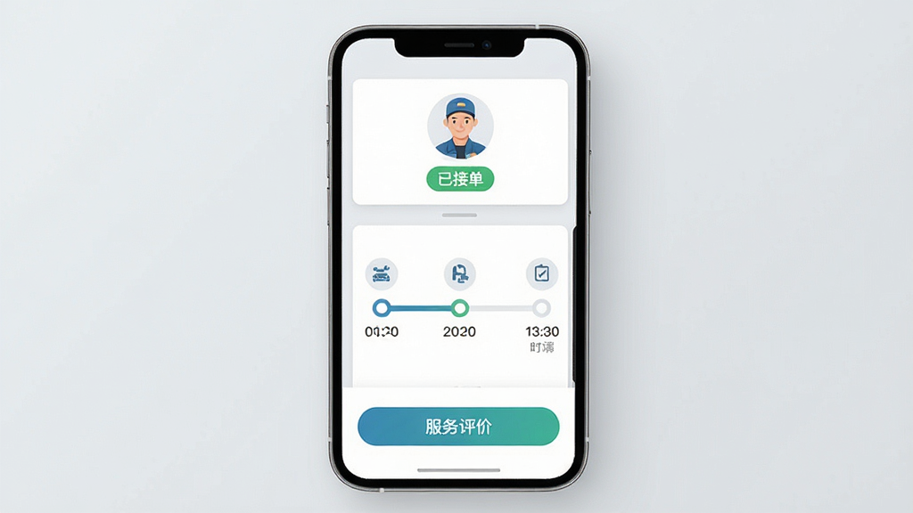 ����������һ���ֻ���Ļչʾ���޽��ȸ��ٽ��棬��Ļ�Ϸ���ʾά��ʦ��ͷ���