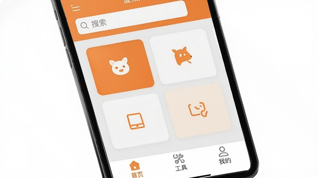 ��¹App��������չʾͼ������Ϊ�ֻ���Ļ��д����Ļ��ʾ����¹�������棬���涥��Ϊ�������в�Ϊ�ĸ����ܿ�Ƭ�������У�����Ϊǳ��ɫ���ײ��������С���ҳ�������ߡ����ҵġ�����ͼ�꣬�����񼫼����κι���������������ɾ����޶���Ԫ��