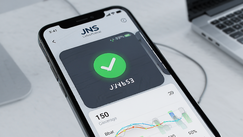 һ��չʾ��JNS��������������״̬��ͼƬ������Ϊ�ֻ���Ļ����������ʾ���ӳɹ���״̬ͼ��ͼ�������չʾ���������������Ƽ��У�ϸ�ڸɾ����޶���Ԫ�أ�����������