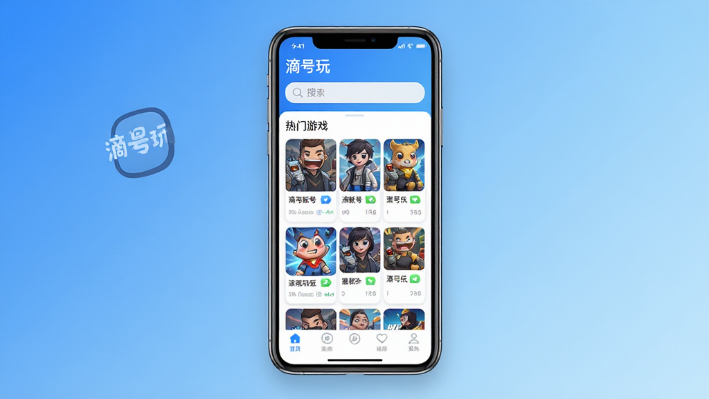 һ��չʾ���κ��桱App���Ľ�����ֻ�����ͼ�������������ֻ���Ļ����Ļ����ʾ���κ��桱�����������棬���沼�ְ����������������м�������Ϸ�˺��Ƽ��б����ײ��������������������죬����ɫ�Ͱ�ɫΪ��ɫ��������Ϊ�ɾ��Ĵ�ɫ���䣬�����������޶���Ԫ��