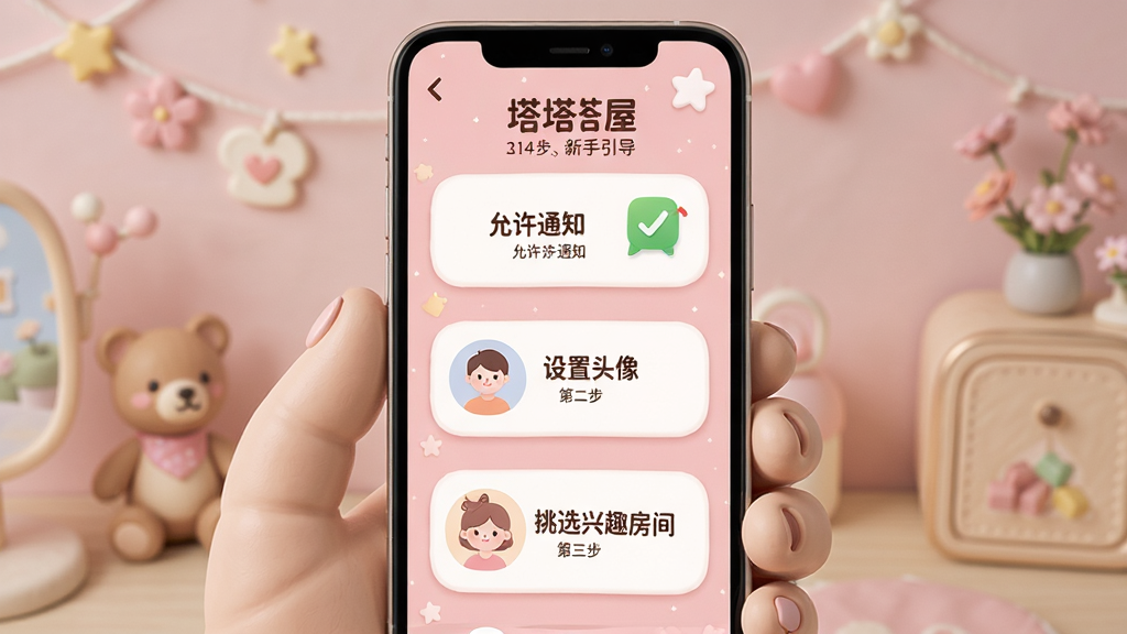 ������ ��������ҳ�棬�ֻ���Ļ��ʾ�ſ�ͨ����ָ�Ų�����ʾ����һ���ǡ�����֪ͨ�����ڶ����ǡ�����ͷ�񡱣��������ǡ���ѡ��Ȥ���䡱����������͵ķ�ɫ���������������ɰ���ϸ��Բ�󣬻��ʸɾ��޶���Ԫ��
