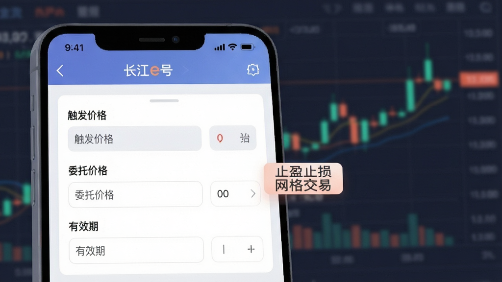 ��ͼ��ʾ�ʣ�һ��չʾ������e�š�APP���������������ý�����ֻ���ͼ���廭����Ļ����һ��������壬�����������۸񡱡���ί�м۸񡱡�����Ч�ڡ���ѡ��Ա��С�ֹӯֹ�𡱡��������ס��ı�ǩ��������ģ���Ĺ�Ʊ����ͼ�����Ϊ��������Ƽ��磬ɫ����ͣ������������޶���Ԫ��